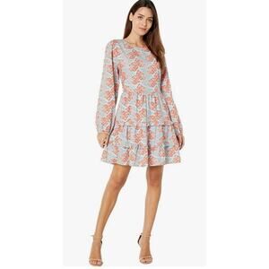 Roller Rabbit Cotton Dening Nori Dress Light Blue MD